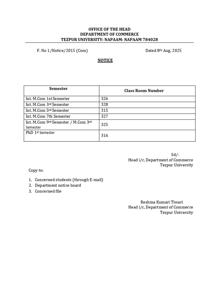 Room Allocation | PDF