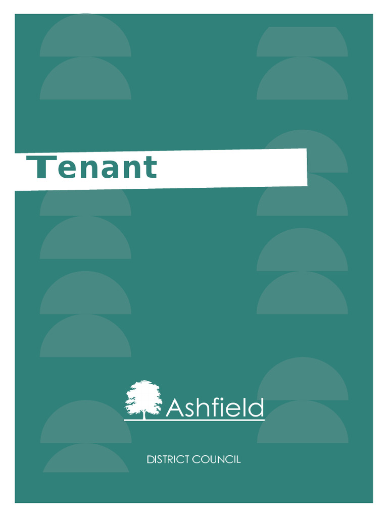 Ashfield Tenant Handbook Overview | PDF | Leasehold Estate | Lease