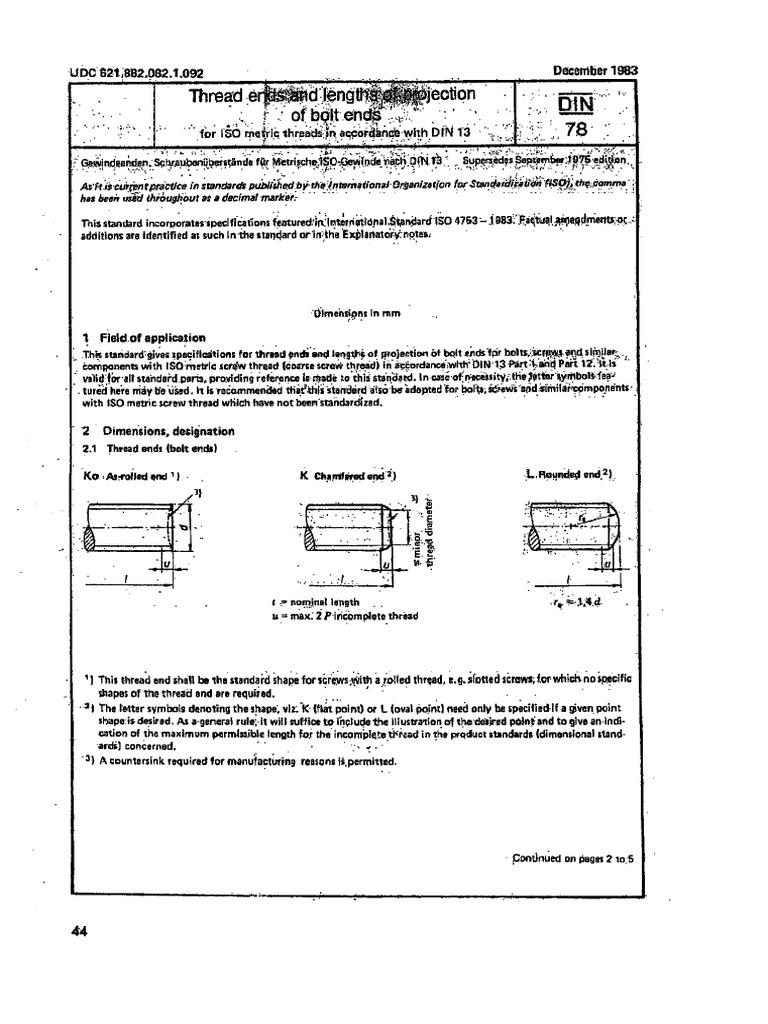 Din 78-1983 | PDF