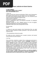 Sentença Estágio II