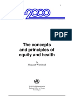 Equity and Health