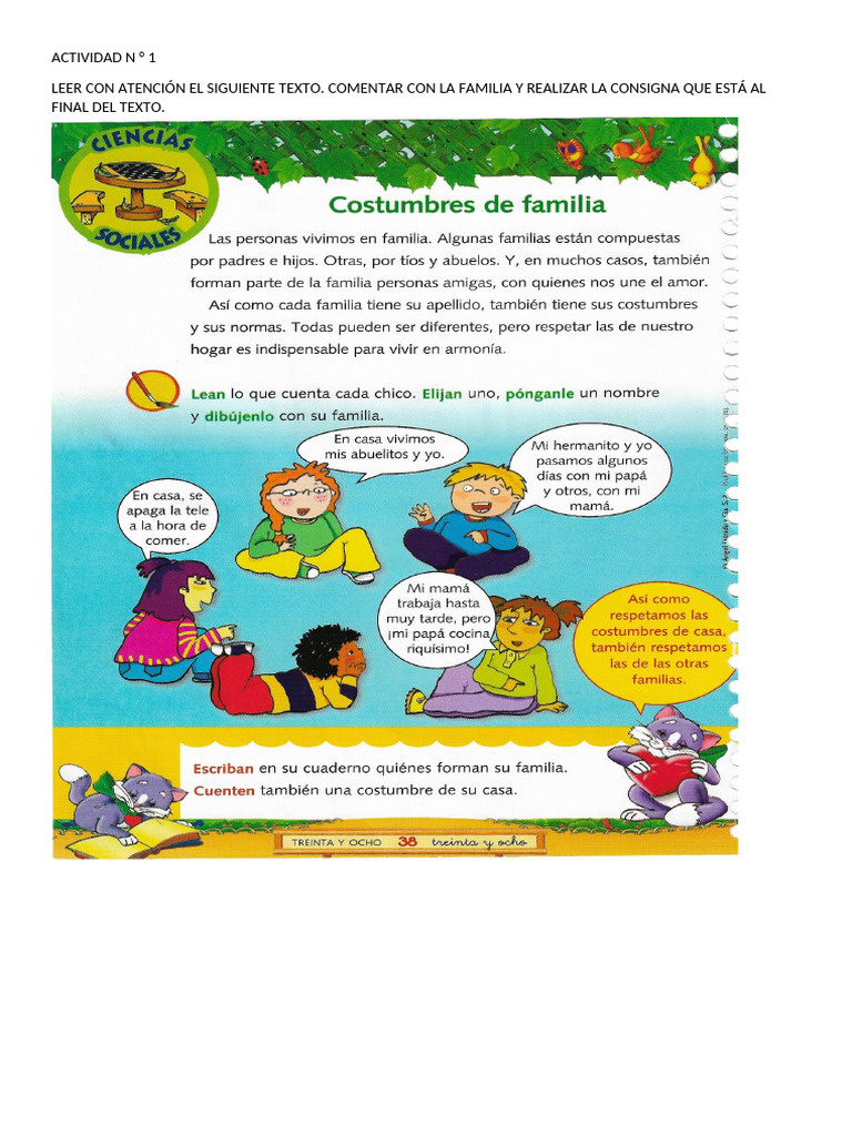 Actividades Creativas sobre la Familia | PDF
