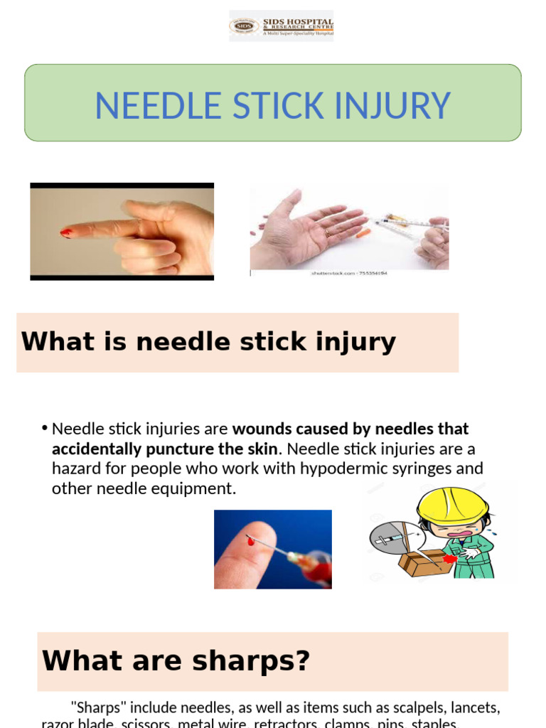 Needle Stick Injury Prevention Guide | PDF | Medical Specialties ...