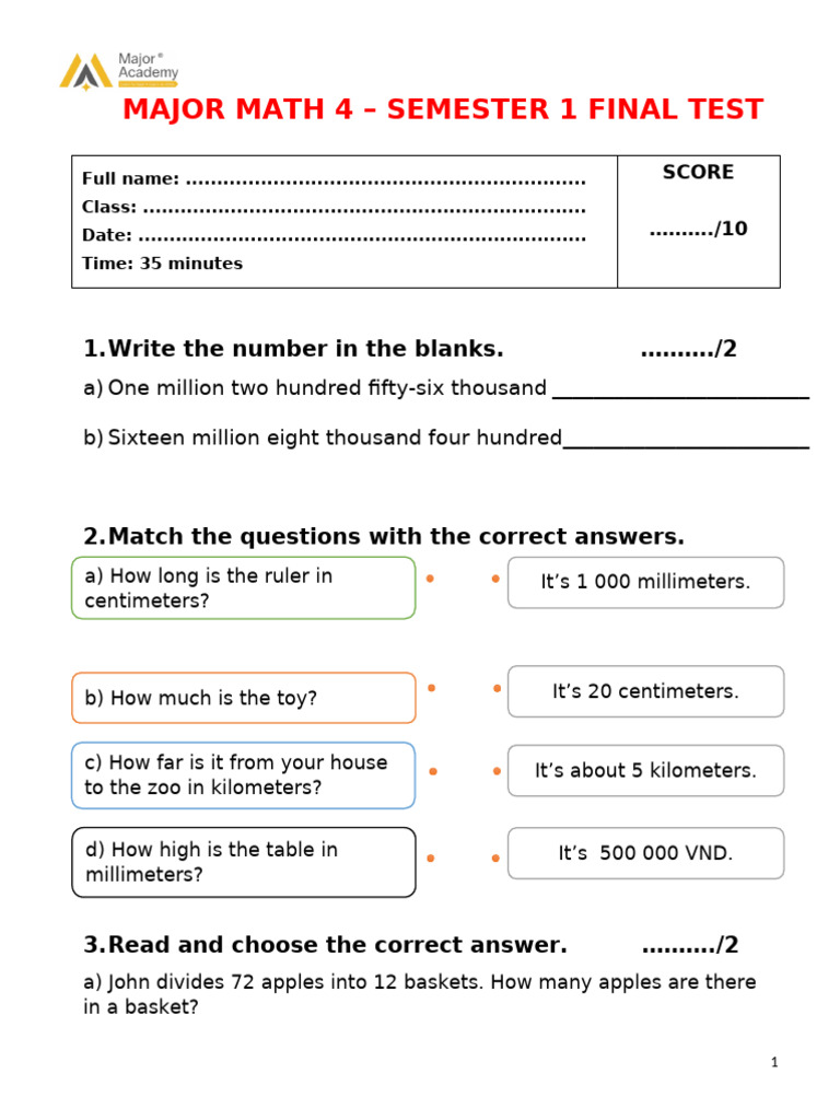 Major Math 4 Final Test Overview | PDF | Chess Theory | Chess