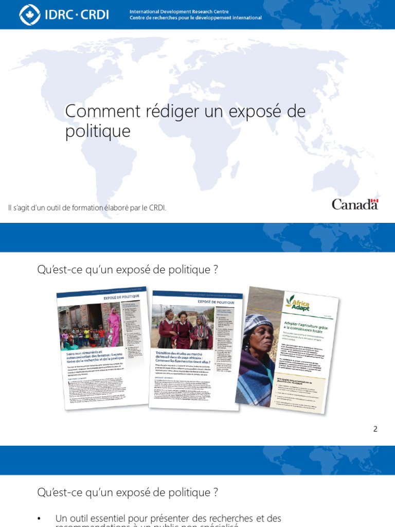 Rédiger un Exposé de Politique Efficace | PDF