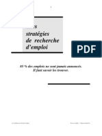 Les Stratégies de Recherche D'Emploi