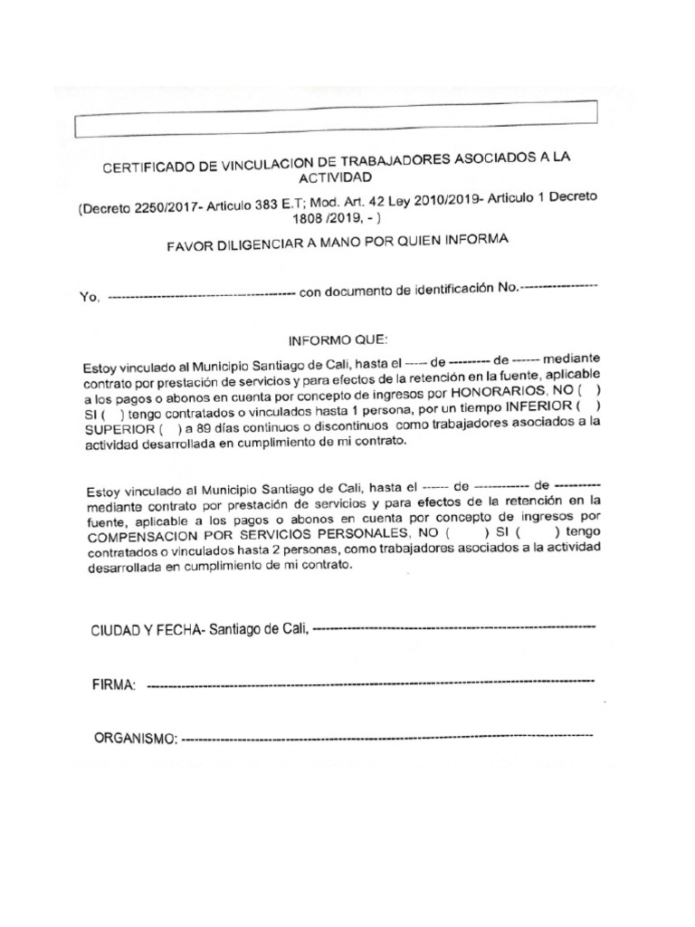 Certificado Tributario | PDF
