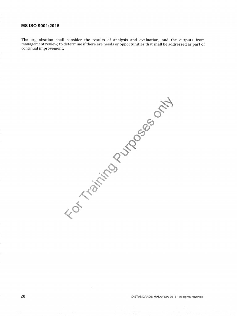 MS ISO 9001 2015 Quality Management Systems 32 39 | PDF