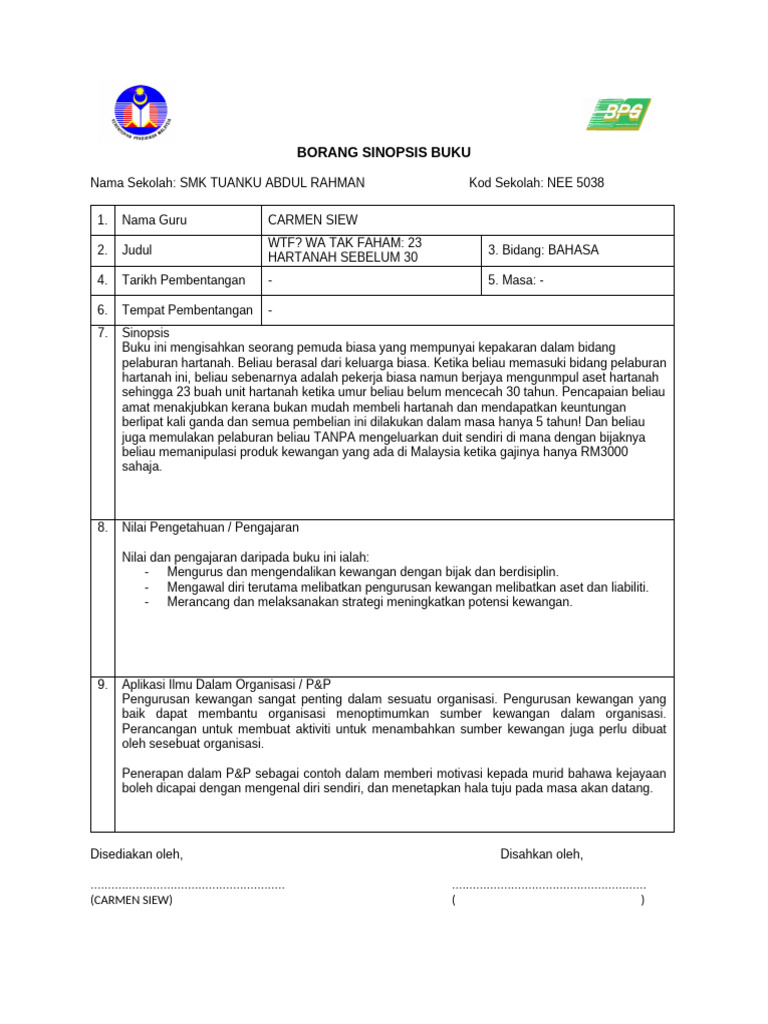 WTF? Wa Tak Faham - 23 Hartanah Sebelum 30 | PDF