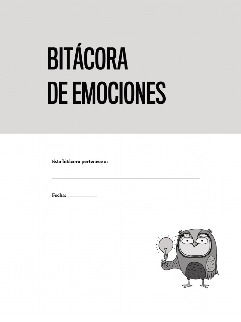 Bitacora de Las Emociones 2 | PDF