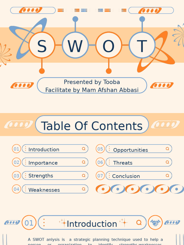 Comprehensive SWOT Analysis Guide | PDF | Swot Analysis | Strategic ...