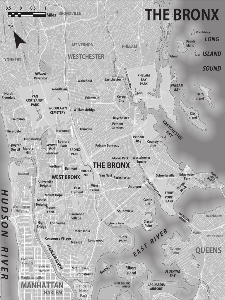 Bronx Area Zip Code Map | PDF | The Bronx | New York City