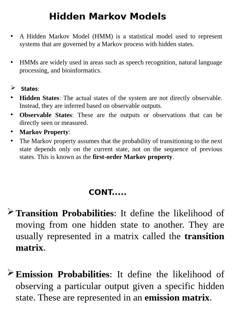 Lecture 12 - Hidden Markov Models6 - Unit 2 | PDF