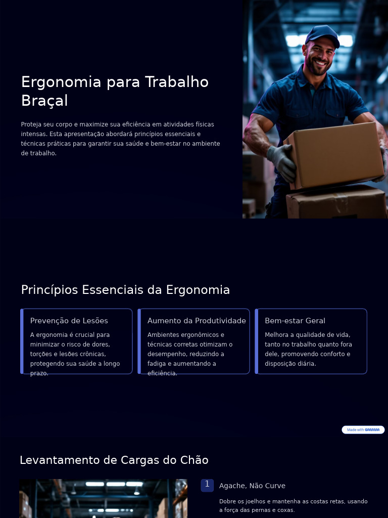 Ergonomia no Trabalho Braçal: Dicas Práticas | PDF | Músculo
