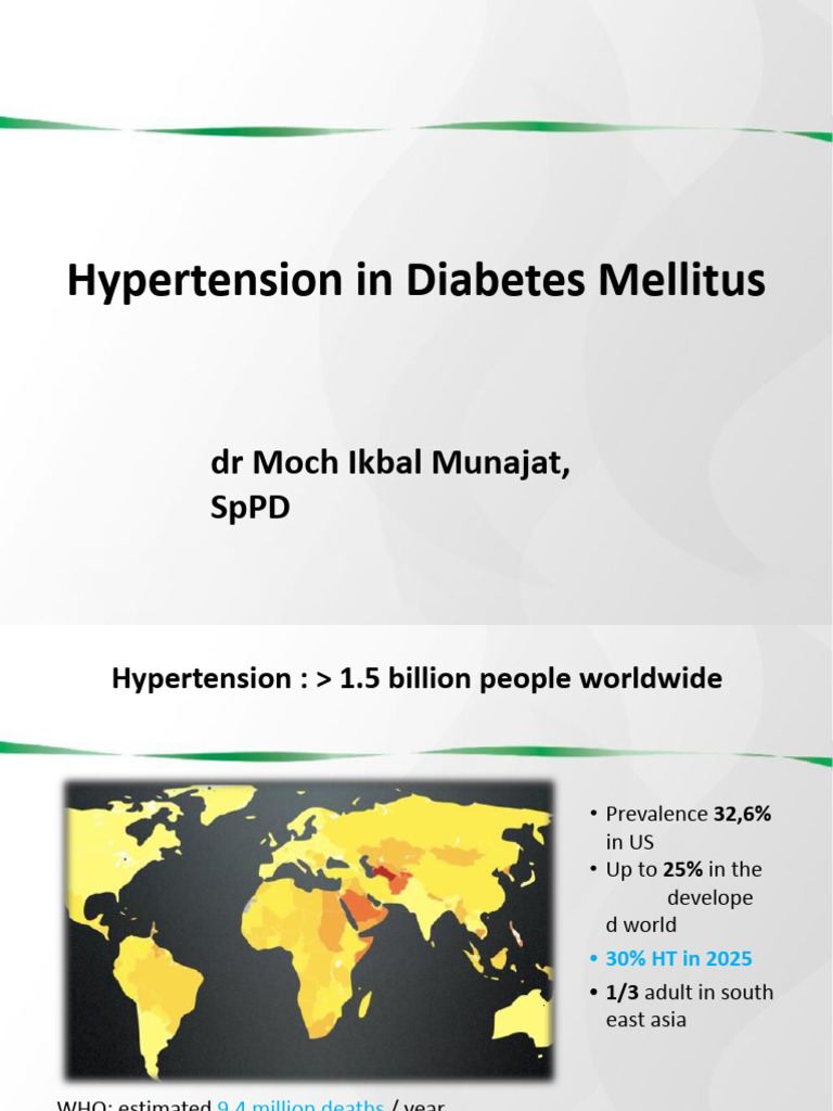 HT DM - DR Ikbal | PDF | Hypertension | Prediabetes