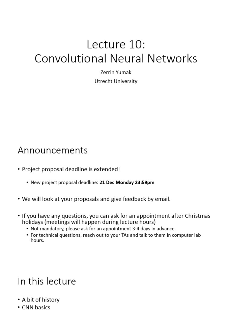 Convolutional Neural Networks | PDF | Deep Learning | Networks