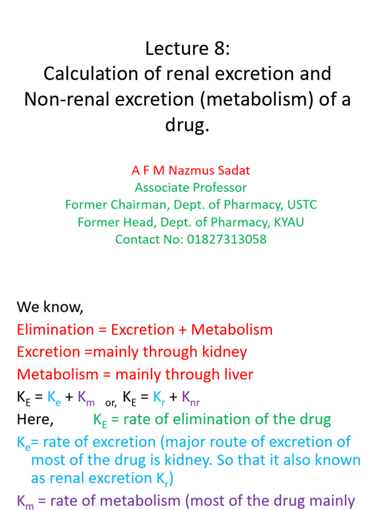 Sigma Minus Method in Pharmacokinetics | PDF | Pharmacokinetics
