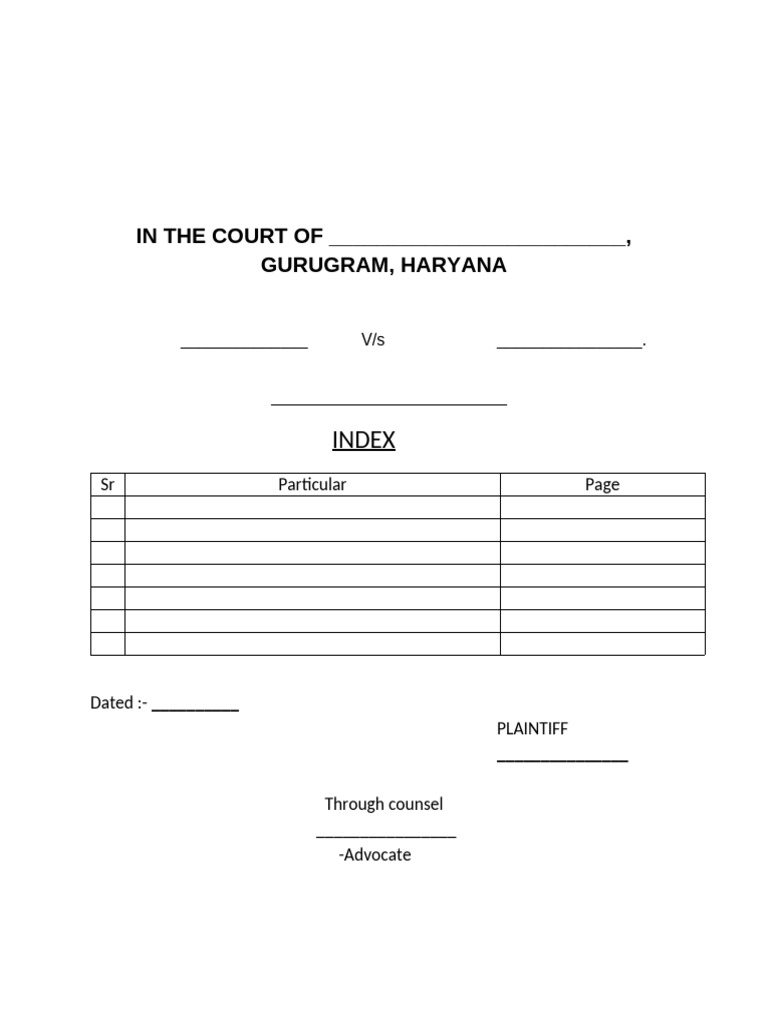 Blank Index | PDF