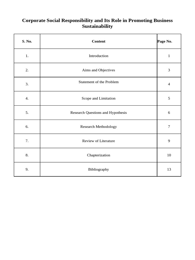 CSR's Impact on Business Sustainability | PDF | Corporate Social ...