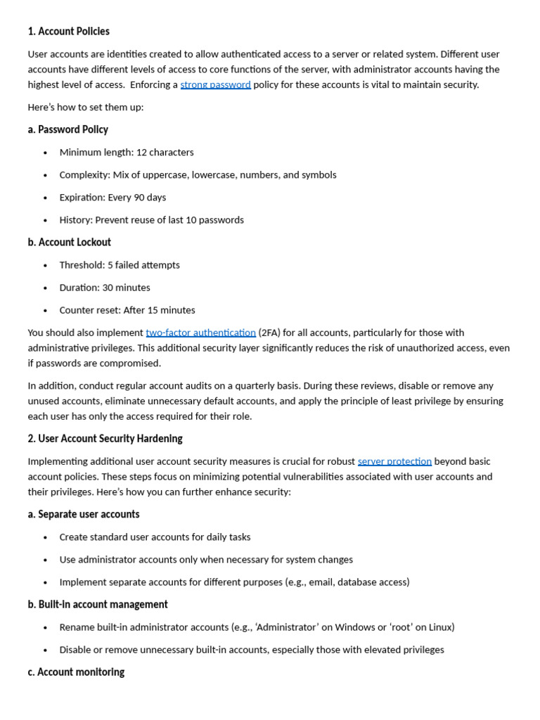 User Account Security Hardening Guide | PDF | Security | Computer Security