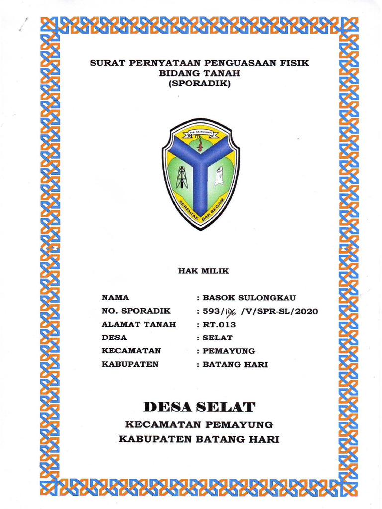 Sporadik Basok Sulongkau Desa Selat | PDF