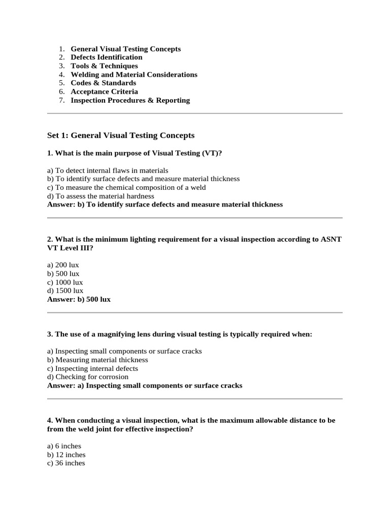 Visual Testing in Welding: Key Concepts | PDF | Eye | Visual Perception