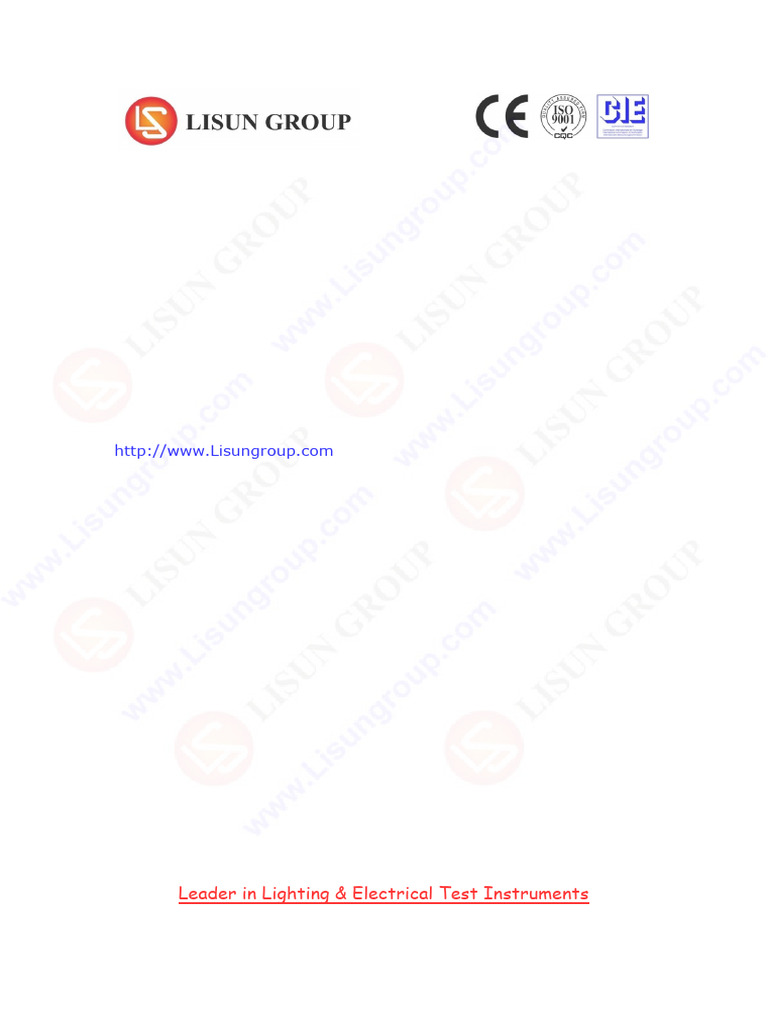 Electrical Test Instruments Brochure | PDF | Light | Optics