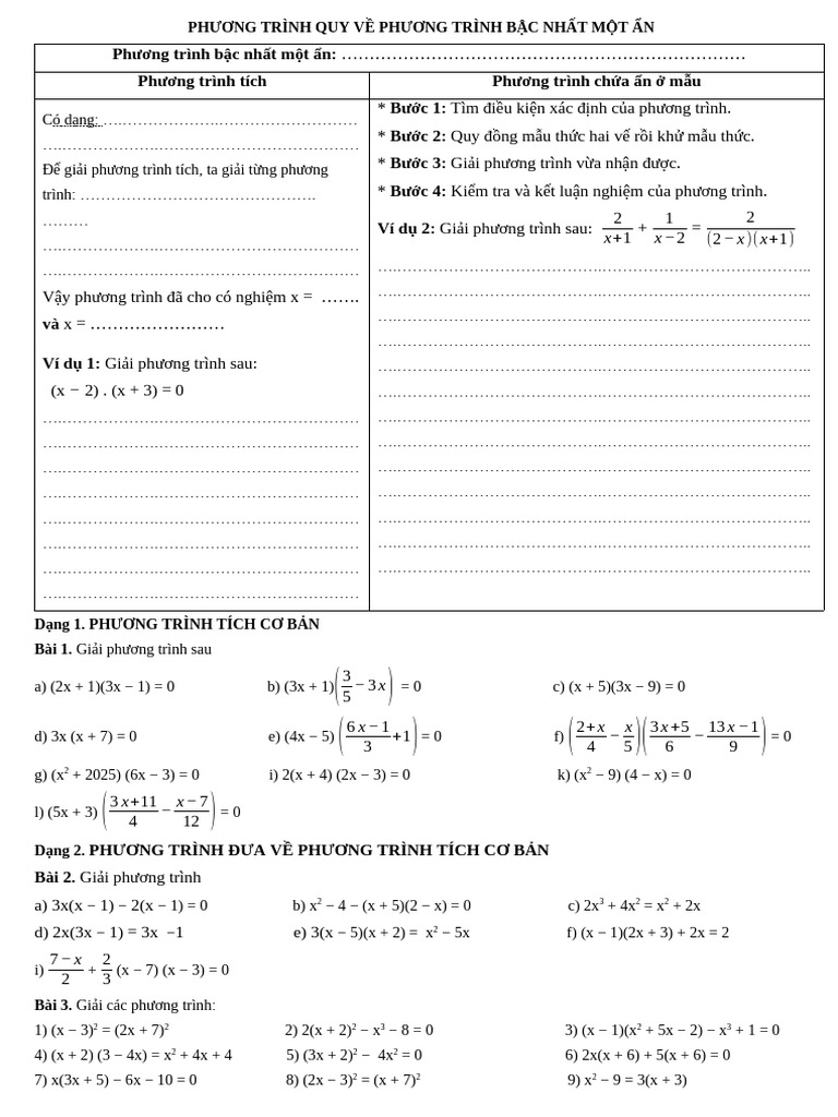 Bài 1 - HS | PDF