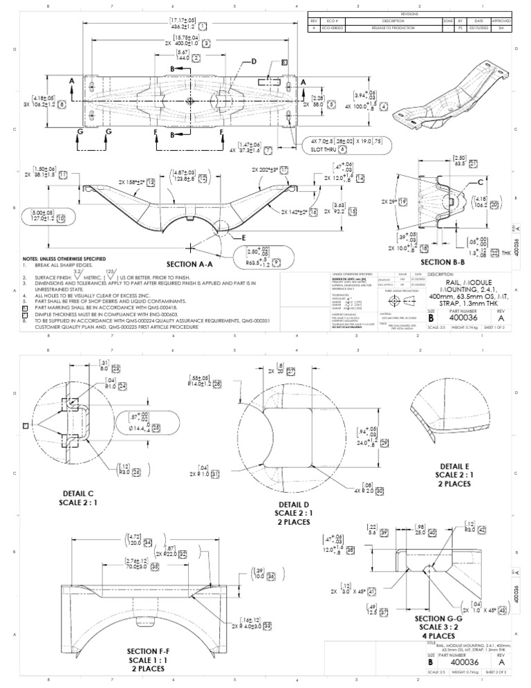 Module Mounting Rail Specifications | PDF