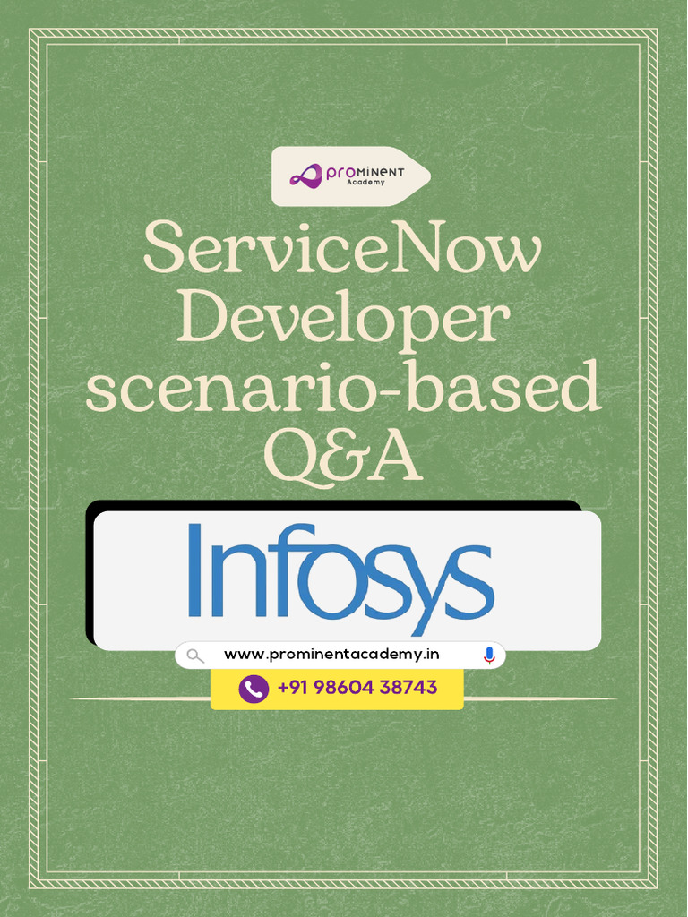 ServiceNow Developer Interview Prep Guide | PDF | Computing | Computer ...