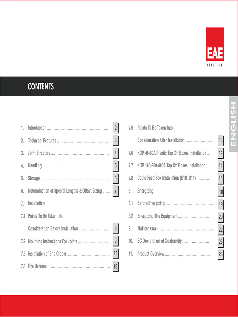KOII Manual: Installation & Handling Guide | PDF | Electrical Conductor ...