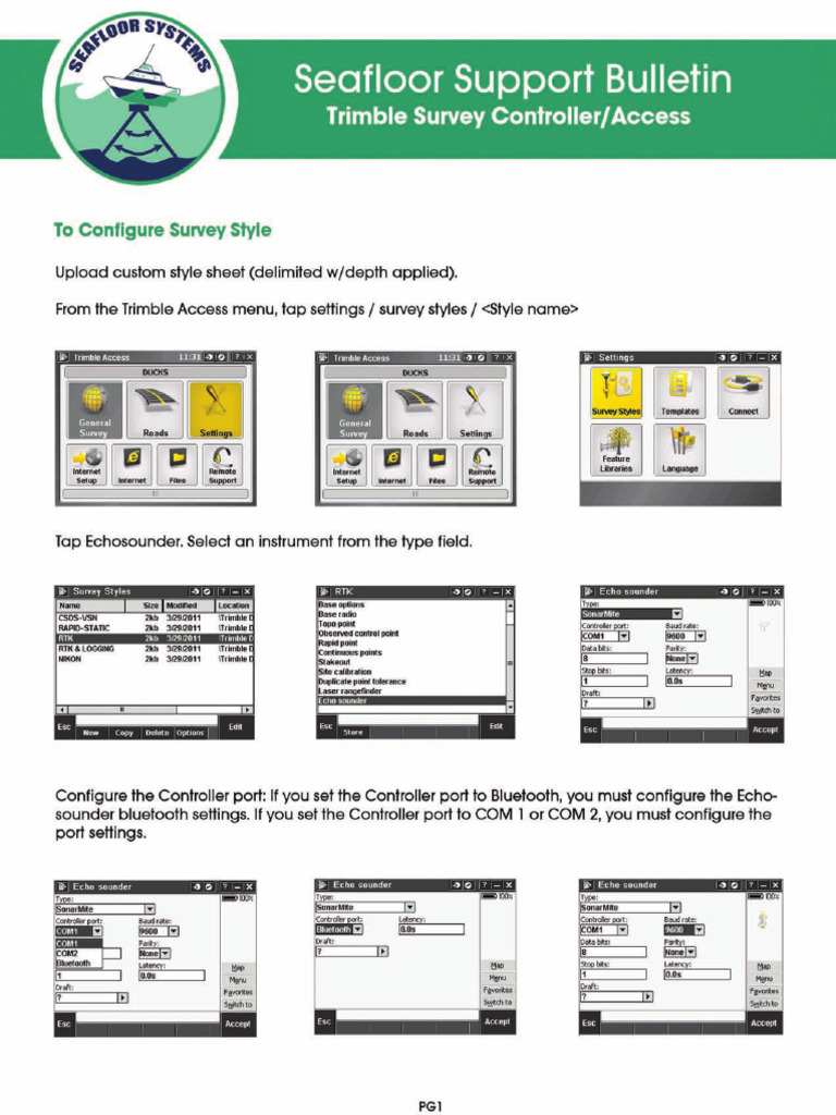 Trimble Survey Controller | PDF