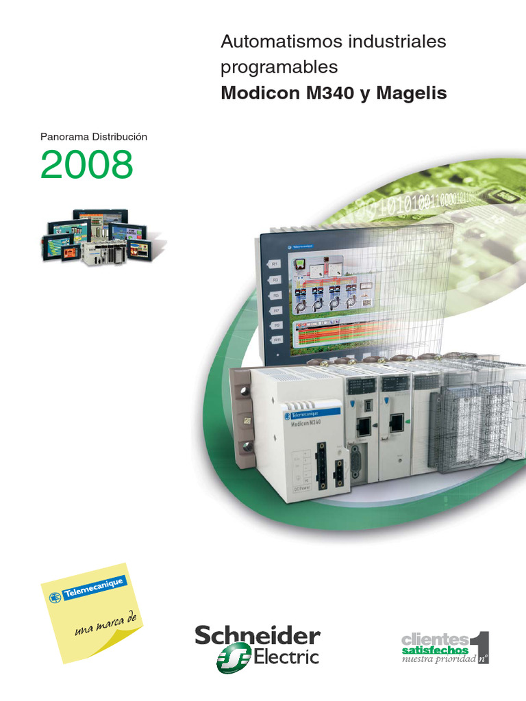 Automatismos Modicon M340 y Magelis GTW | PDF | Controlador lógico ...