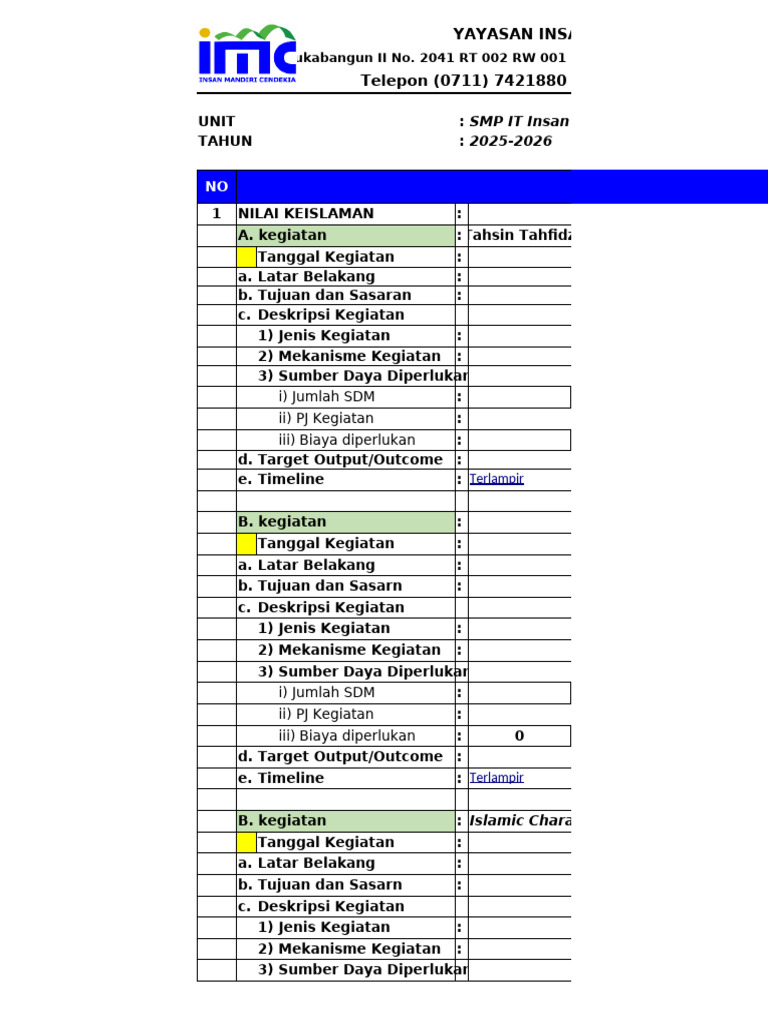 (Format Baru) Ok Proker BK Wellbeing | PDF