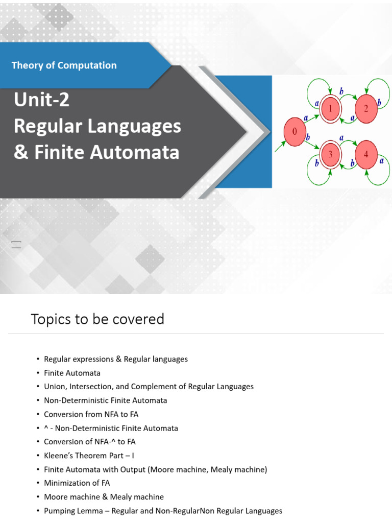 Regular Languages and Finite Automata | PDF | Automata Theory | Theory ...