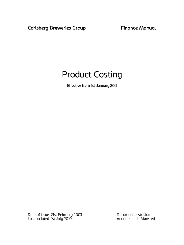 Product Costing | PDF | Cost Of Goods Sold | Inventory