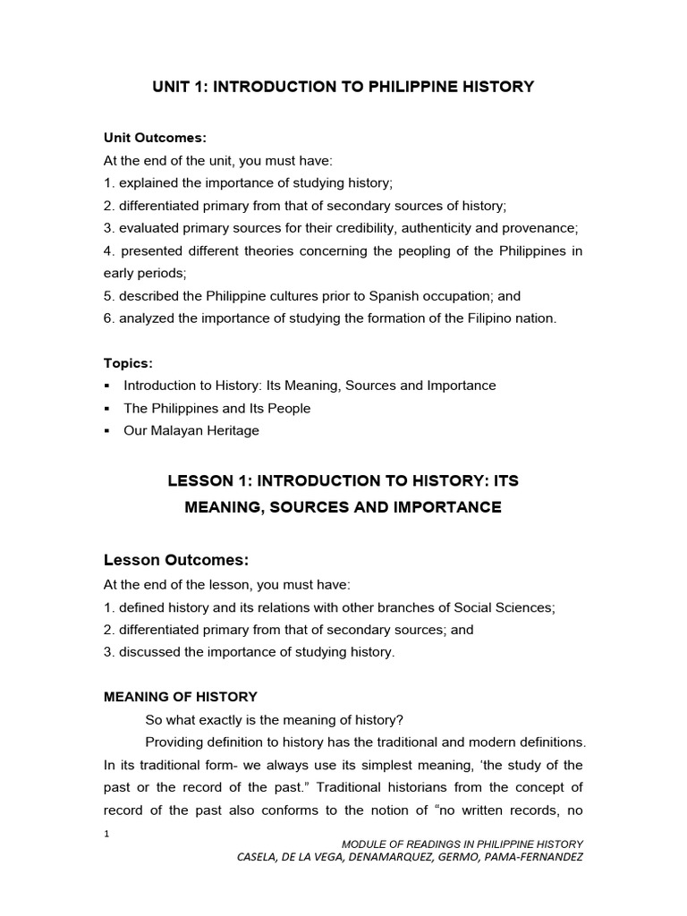 Understanding Philippine History Basics | PDF | Social Sciences ...