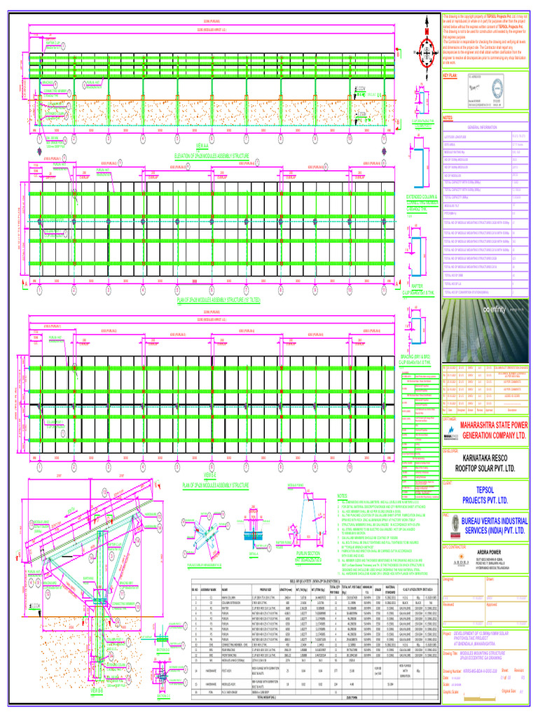 Solar PV Project Fabrication Drawings | PDF