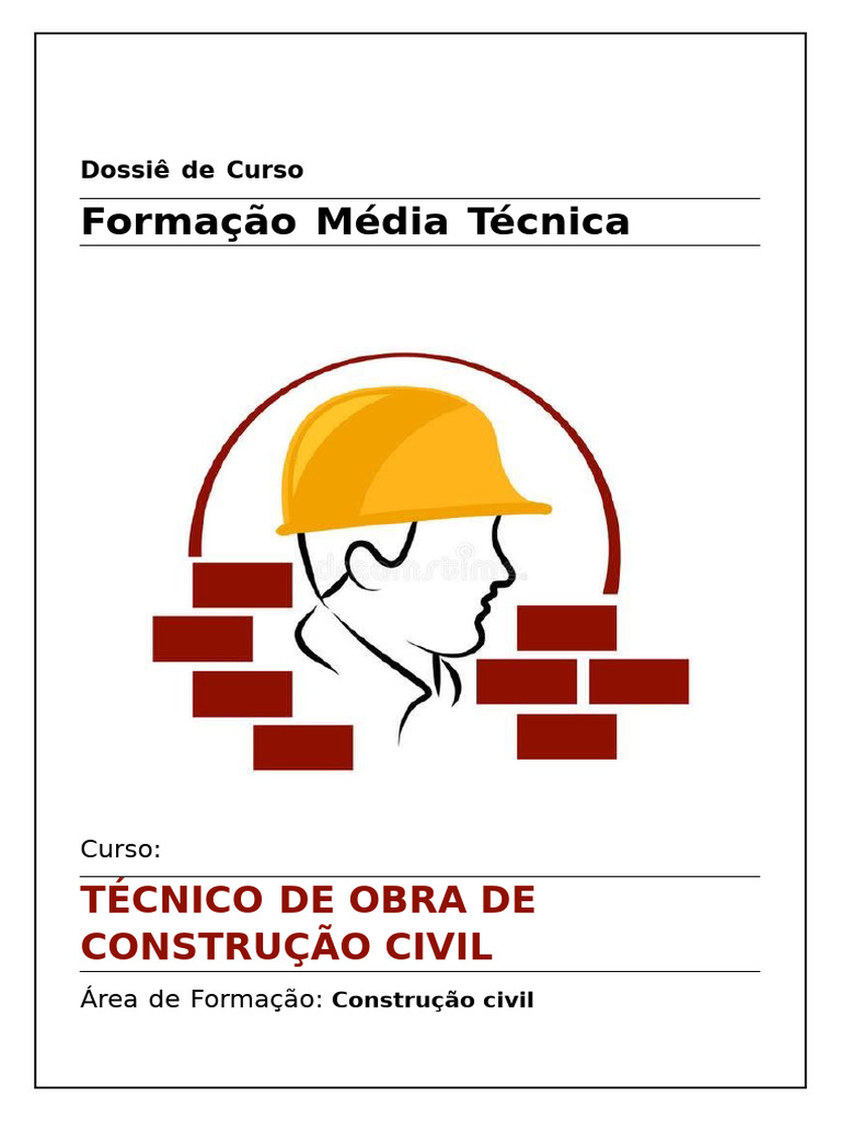 Dossiê Do Curso de Técnico de Obra de Construção Civil | PDF ...