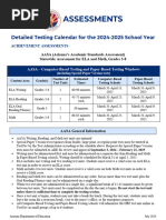 STAAR Testing Calendar 2026 | PDF | Tests | Standardized Tests