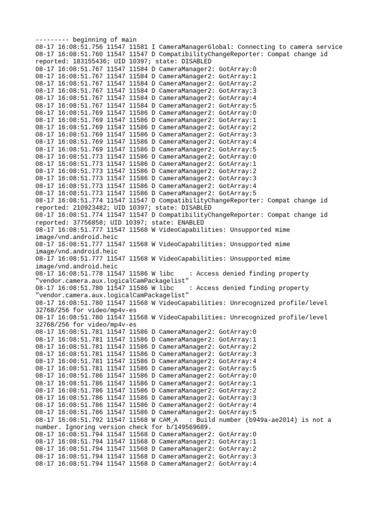 Log Cat 1755436131676 | PDF | Computer Engineering | Software