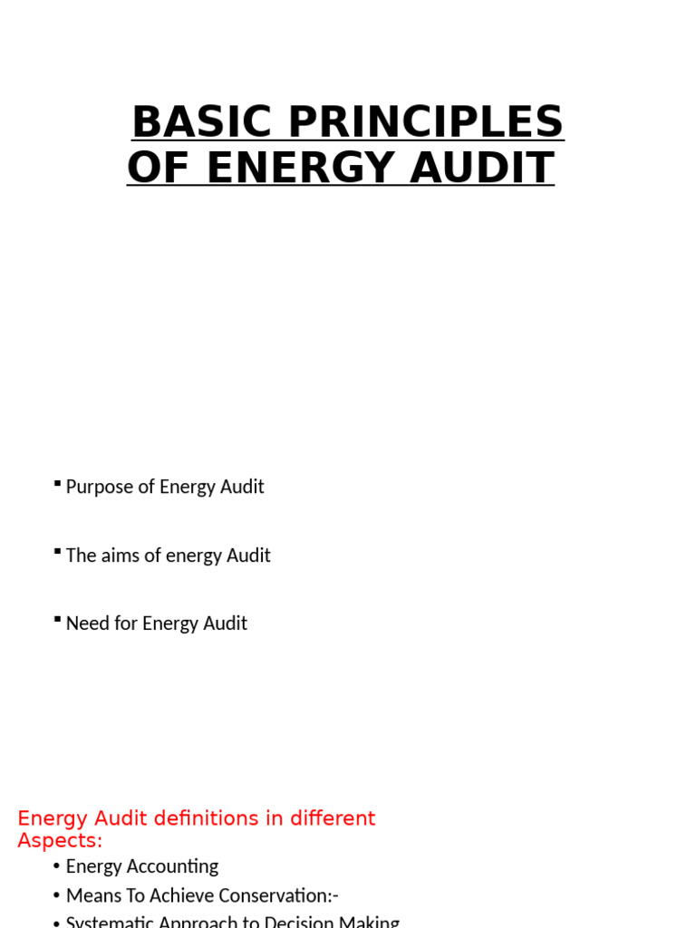 Energy Audit Principles and Practices | PDF | Energy Conservation ...