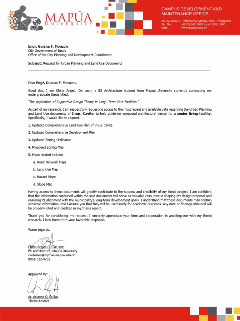 Request For Urban Planning and Land Use | PDF