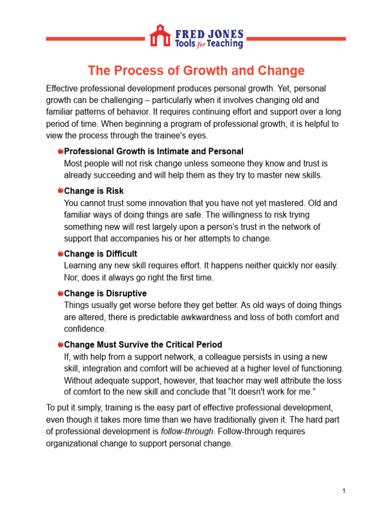 Effective Strategies for Professional Growth | PDF | Teachers | Social ...