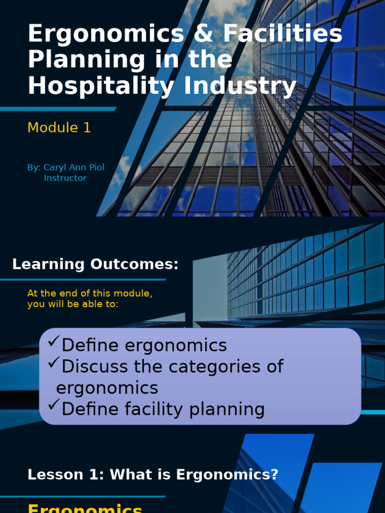 Ergonomics and Facility Planning Guide | PDF | Cognition | Behavioural ...