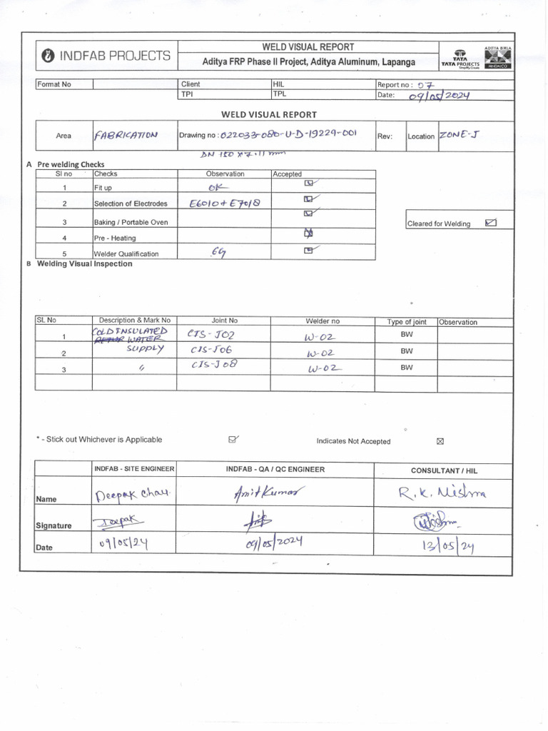 Weld Visual Reports-07 | PDF