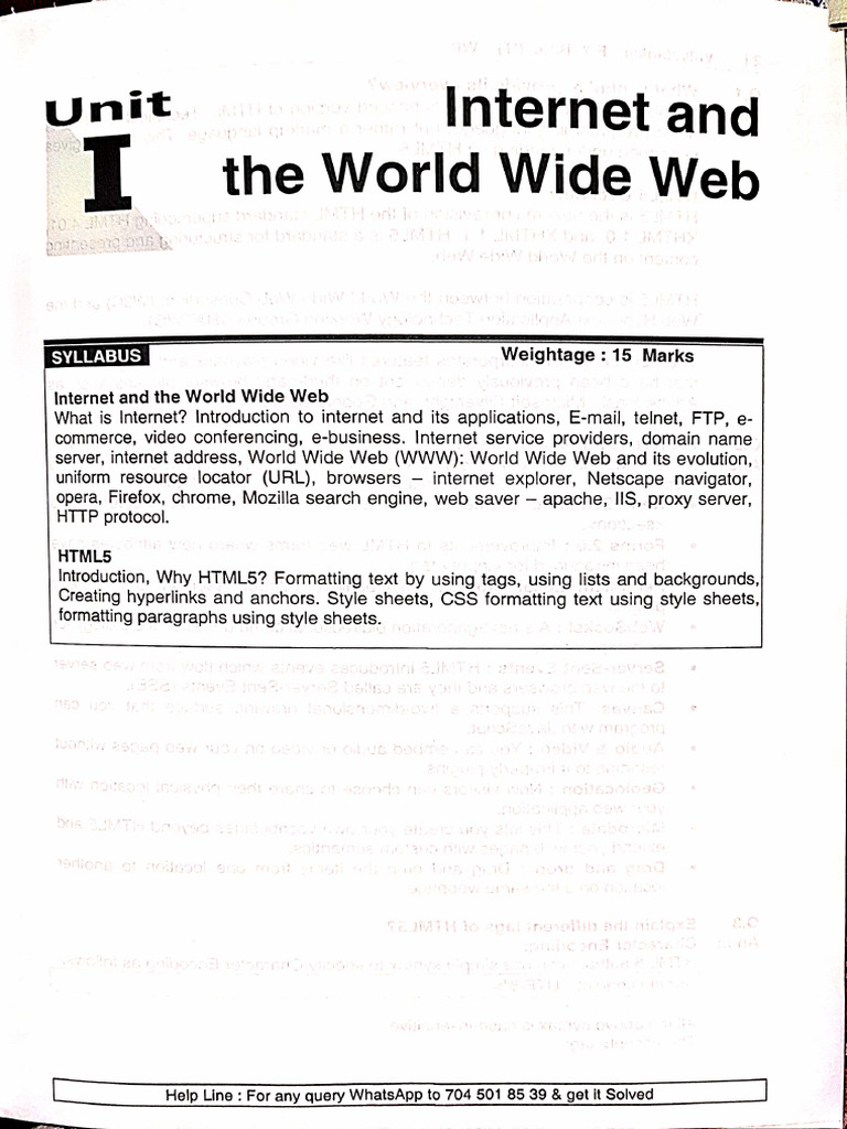 Internet and HTML5 Overview Guide | PDF | World Wide Web | Internet & Web