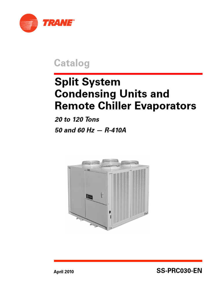 Trane RAUJ Condensing Units Catalog | PDF | Heat Exchanger | Water