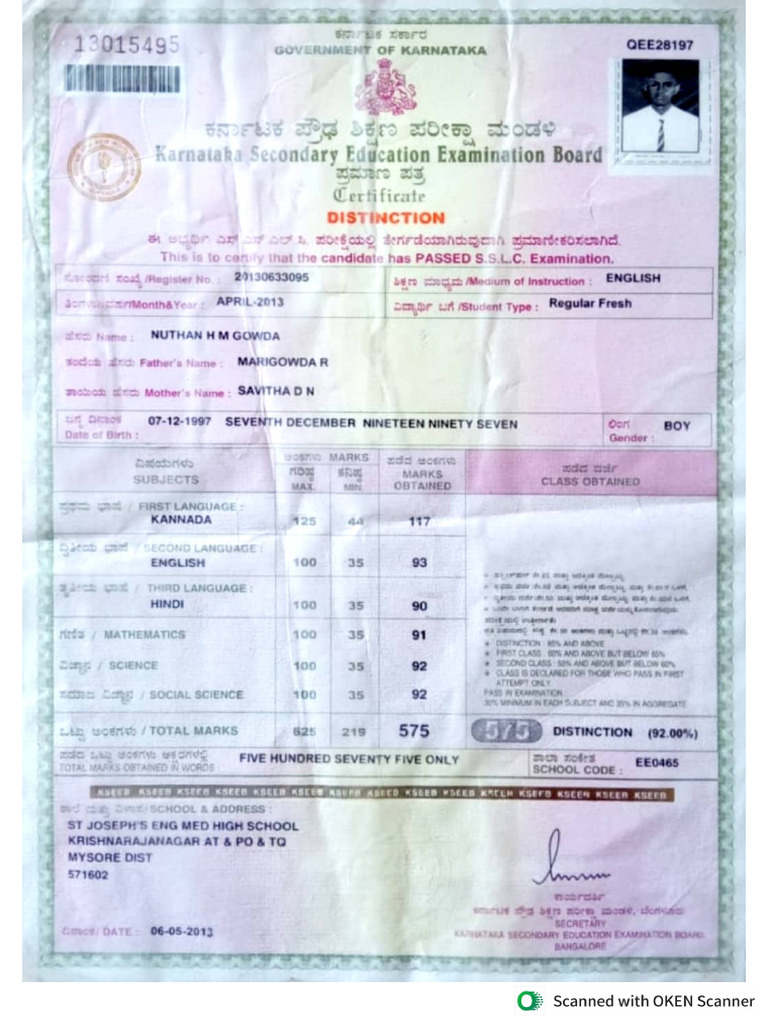SSLC | PDF