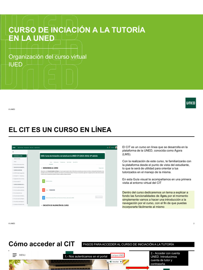 El Curso Virtual Del CIT | PDF | Software